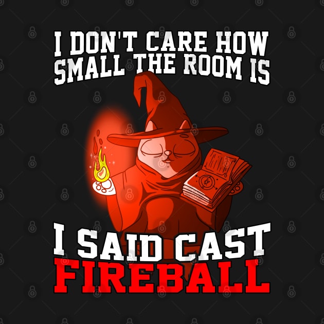 I Don't Care How Small The Room Is, I Said Cast Fireball by Lean Mean Meme Machine