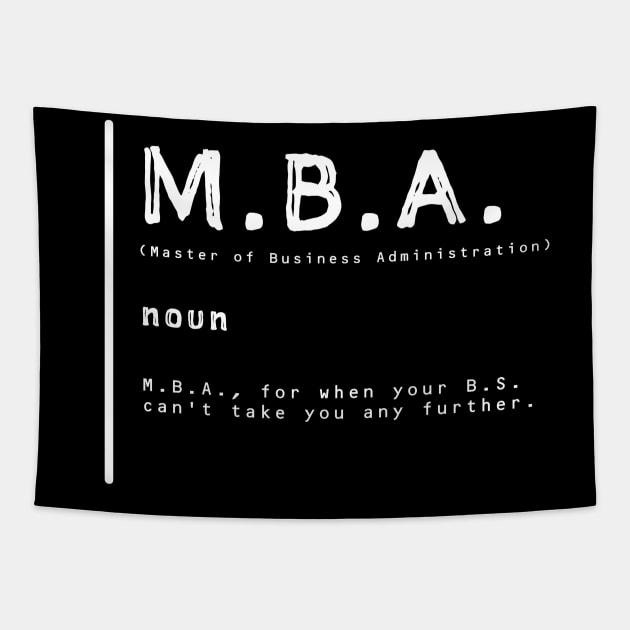 Master of Business Administration Tapestry by payme