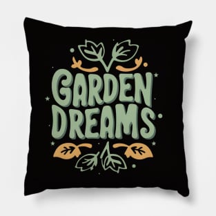 Garden Dreams" – Where Imagination Blooms Pillow