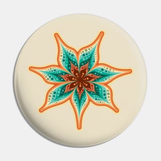 Boho Flower Abstract Pin