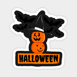 Halloween scary evil pumpkin funny pumpkin head Magnet