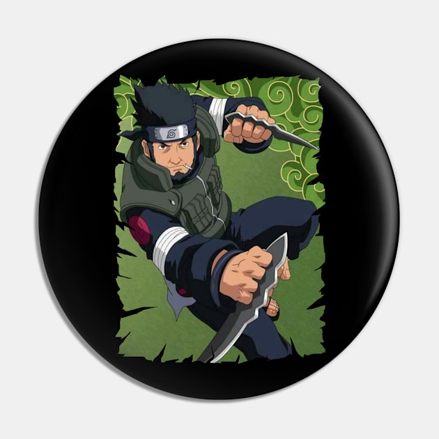 ASUMA SARUTOBI MERCH VTG Pin by funnymushroomz