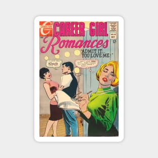 Vintage Romance Comic Book Cover - Career Girl Romances Magnet