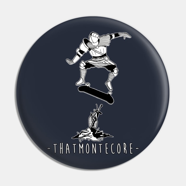 Dark Souls Bonefire Kickflip Pin by Montecore