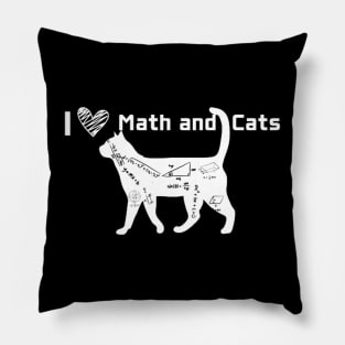 I love math and cats Pillow