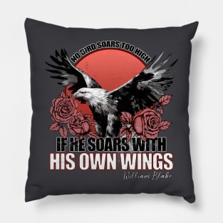 William Blake's flying quote design Pillow