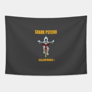 Shark Fear Cycle/psycho Funny Tapestry