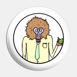 Working Baboon Pin