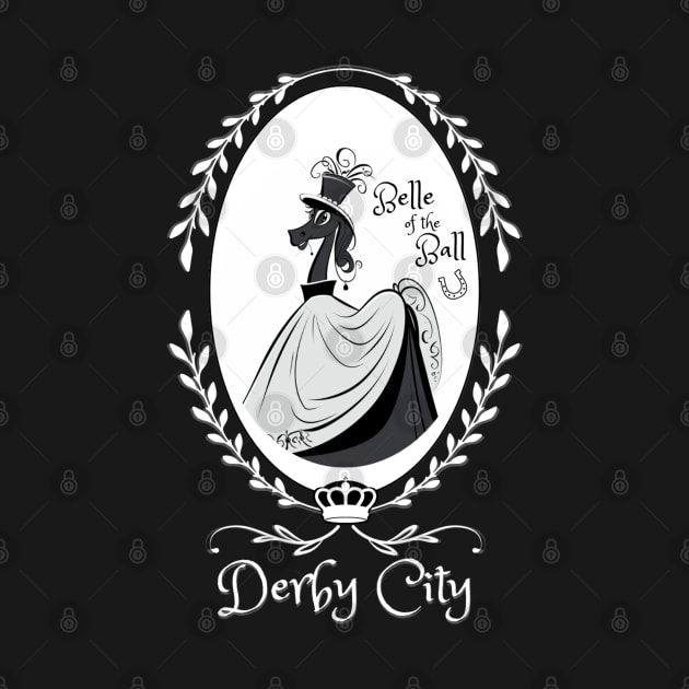 Derby City Collection: Belle of the Ball 2 (Black) by TheArtfulAllie