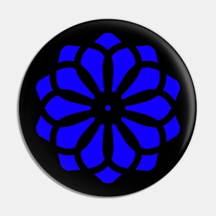 Blue Mandala Pin