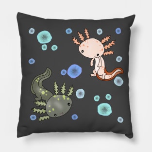 Bubbly Axolotl Pillow