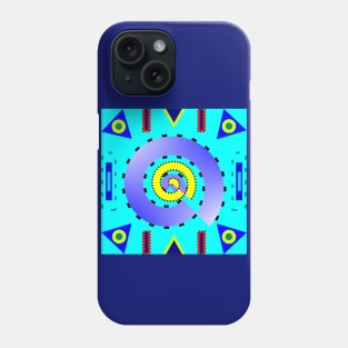 Multicolored strokes and shapes Phone Case