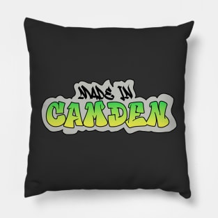 Made in Camden I Garffiti I Neon Colors I Green Pillow