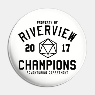 Riverview Champions Adventuring Dept. (Dark) Pin