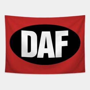 DAF - White On Black. Tapestry