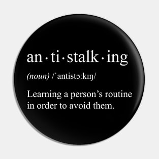 anti stalking Pin