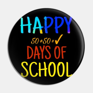 100 Days Of School Teacher And Student T-Shirt Pin