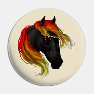 Horse Head - Hell Fire Steed Pin