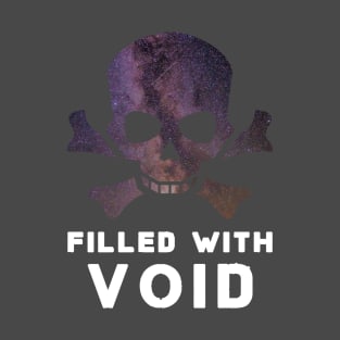 Cosmic void skull head in universe style T-Shirt