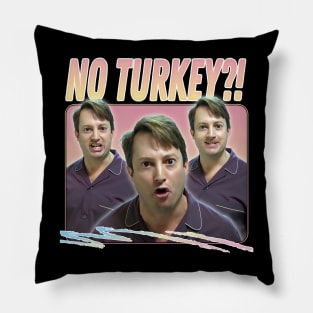 No Turkey?! Retro Peep Show Fan Art Pillow