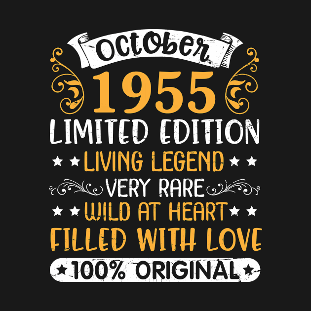 Birthday October 1955 Ltd Edition Living Legend Very Rare Wild At Heart Filled Love 100% Original by suongmerch
