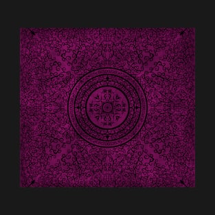 Burgundy mandala T-Shirt