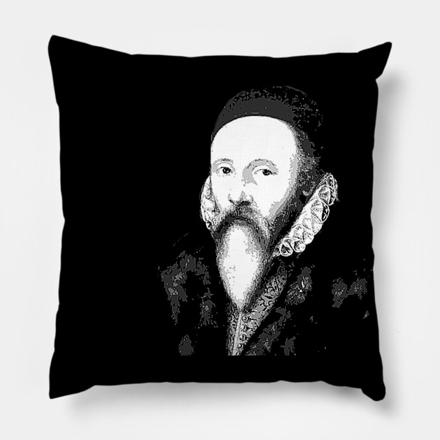 John Dee Enochian Occult Occultist Magick Pillow by Witchy Ways