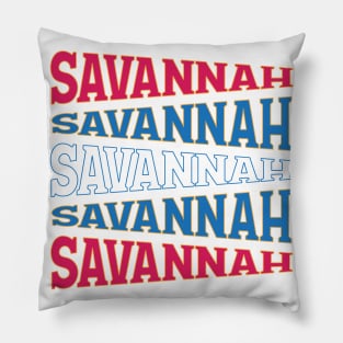 TEXT ART USA SAVANNAH Pillow