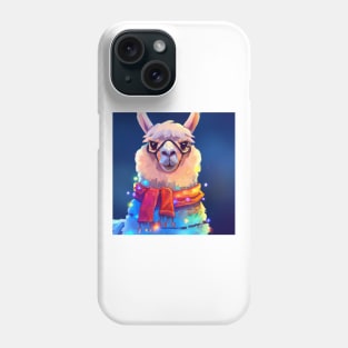 Cute Llama Drawing Phone Case