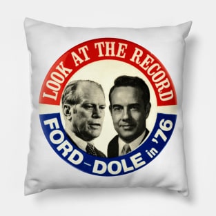 Ford - Dole 1976 Presidential Campaign Button Pillow