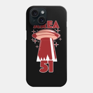 Area 51 UFO Red Phone Case