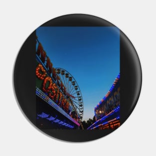 Colorful fun fair ferris wheel Pin