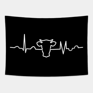 Cow Heartbeat Tapestry