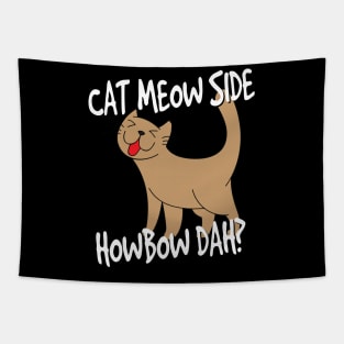 Cat Meow Side HowBow Dah Tapestry