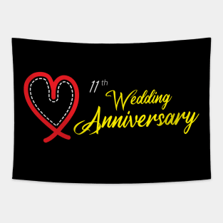 11th Wedding Anniversary - Funny Gift 11 years Wedding Marriage Tapestry