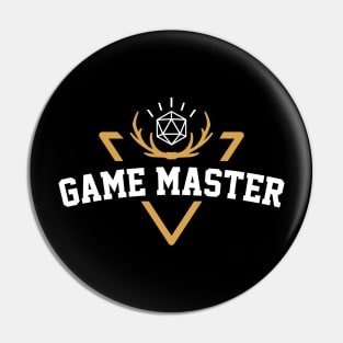 Game Master Tabletop RPG Gaming Pin