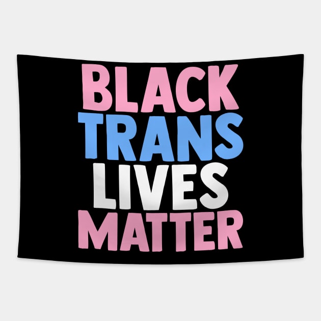 Black Trans Lives Matter Tapestry by Trans Action Lifestyle