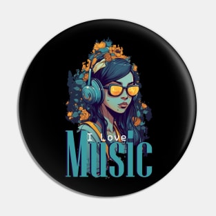 I love  music Pin