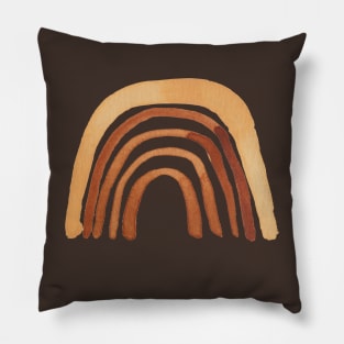 Beige Rainbow Pillow