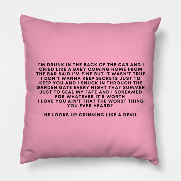 Cruel Summer Bridge Pillow by Likeable Design