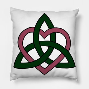 Celtic Heart Knot Pillow