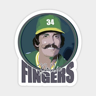 Rollie Fingers Vintage Design Magnet