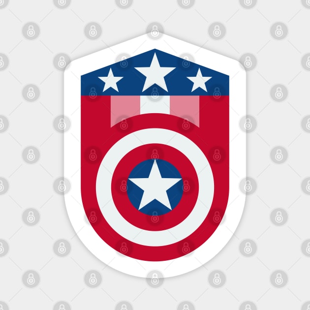 Star-Spangled Shield Magnet by joeljayjulian