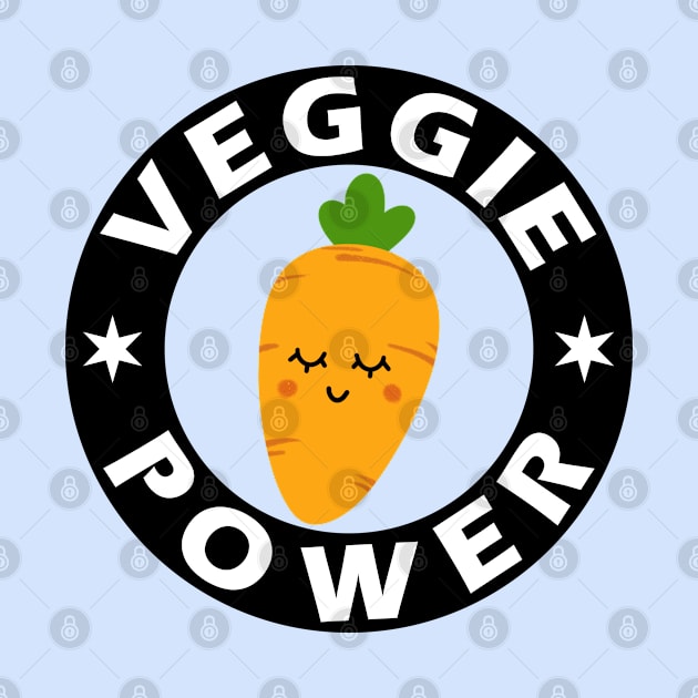 Veggie Power Funny Carrot by Whimsical Frank