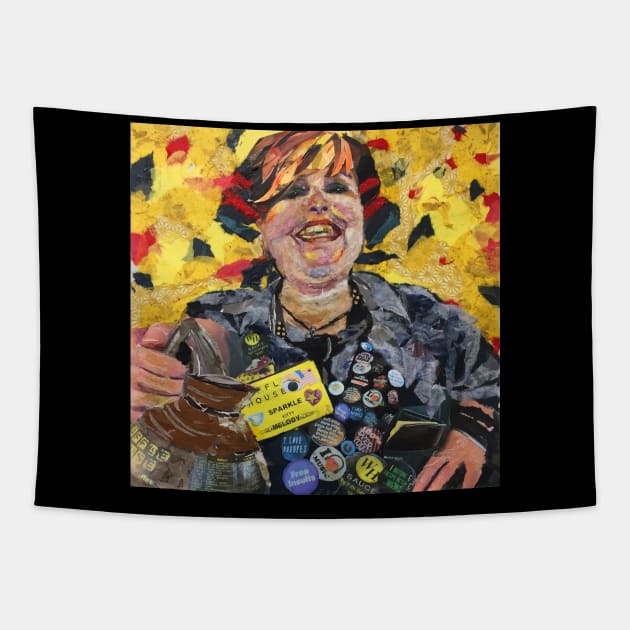 Sparkle Waffle House Waitress Tapestry by Jan Lewin Art Store