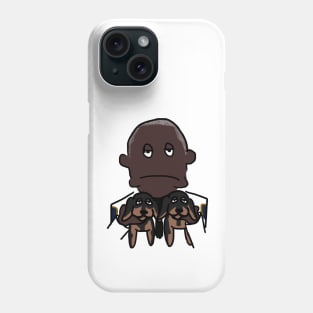 Captain Ray Holt and puppies Phone Case