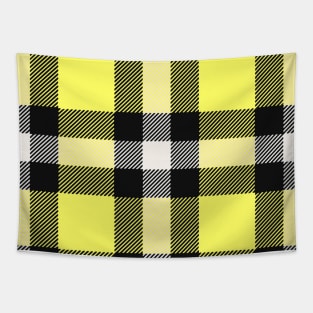 yellow black pattern Tapestry