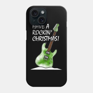 Have A Rockin' Christmas Electric Guitar Phone Case