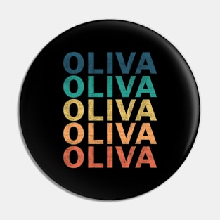 Oliva Name T Shirt - Oliva Vintage Retro Name Gift Item Tee Pin