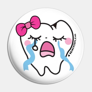 crying tooth cartoon Pin